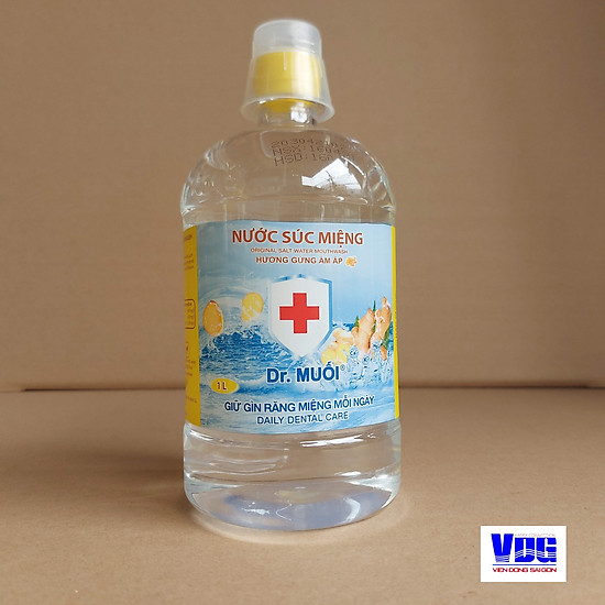 Nước súc miệng dr. muối hương gừng ấm áp 1000ml - ảnh sản phẩm 2