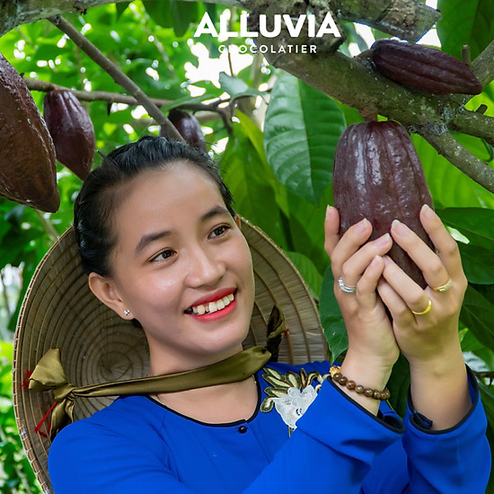 Socola đen nguyên chất đắng vừa ít ngọt alluvia 70% cacao việt nam thanh - ảnh sản phẩm 6