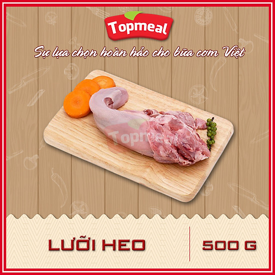 Hcm - lưỡi heo 500g - thích hợp với các món xào, gỏi, rim, hầm, luộc,... - - ảnh sản phẩm 1