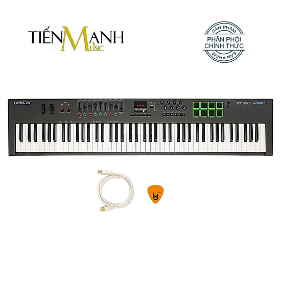 Nektar lx88+ midi keyboard controller 88 phím cảm ứng lực bàn phím sáng - ảnh sản phẩm 1