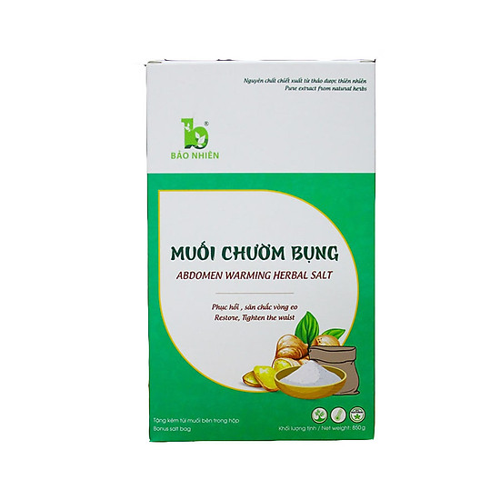 Muối chườm bụng thảo dược săn bụng định hình eo mờ thâm rạn bảo nhiên gói - ảnh sản phẩm 2