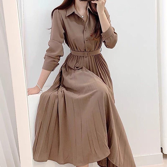 Top hơn 74 váy xếp ly dài liền thân siêu hot  cdgdbentreeduvn