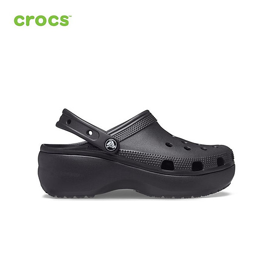 Giày lười nữ crocs fw classic clog platform w black - 206750-001 - ảnh sản phẩm 1