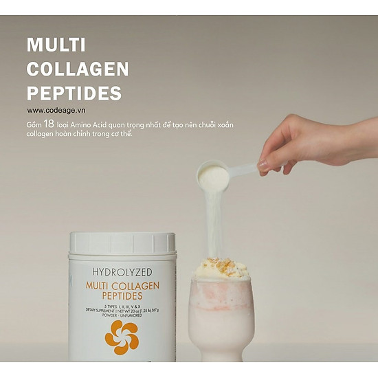 Bột collagen tổng hợp giúp trẻ hóa da codeage hydrolyzed multi protein - ảnh sản phẩm 4