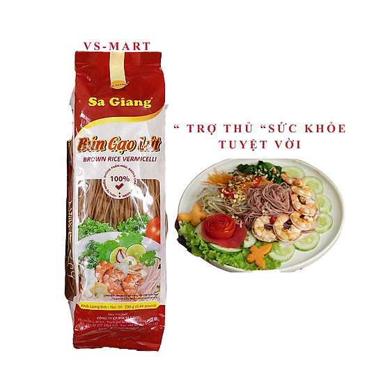 Bún gạo lứt sa giang 200g giảm cân hiệu quả hữu cơ huyết rồng - ảnh sản phẩm 9