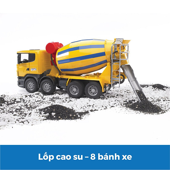 Đồ chơi bruder mô hình tỷ lệ 1 16 xe trộn xi măng scania bru03554 - ảnh sản phẩm 3