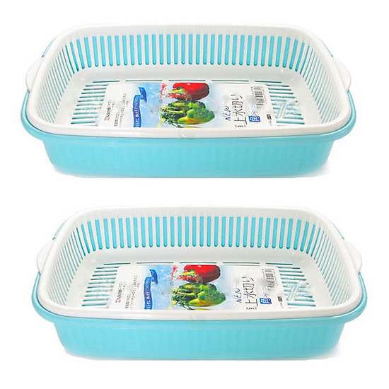 Kết quả hình ảnh cho Giá đựng hoa quả 2 lớp hình chữ nhật