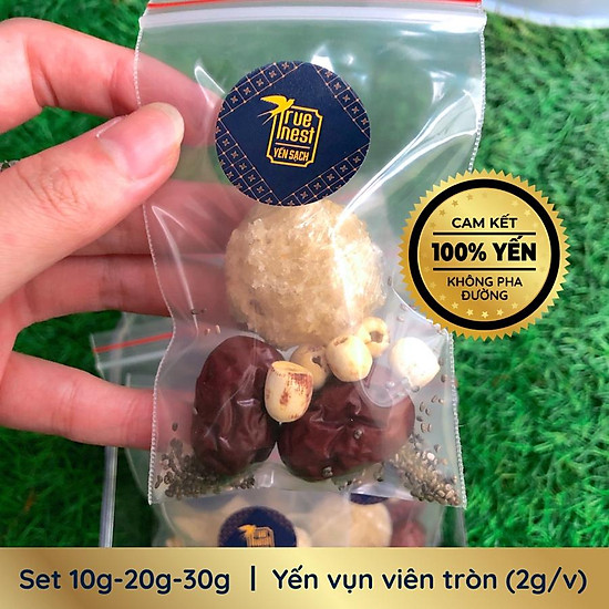 Dùng thử tổ yến tinh chế - yến baby 100% yến không pha viên to 2g set, yến - ảnh sản phẩm 2