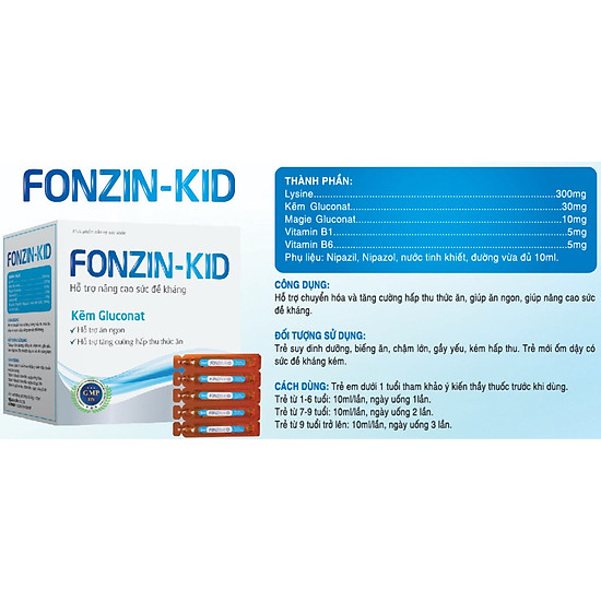 Fonzin-kid - hỗ trợ chuyển hóa và tăng cường hấp thụ thức ăn, giúp ăn ngon - ảnh sản phẩm 4