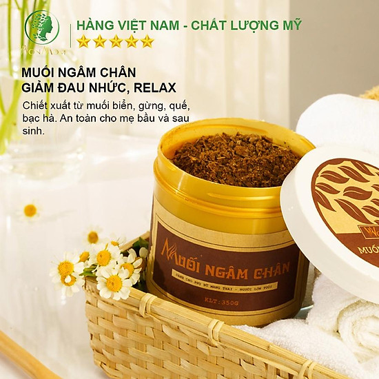 Muối ngâm chân thảo mộc giảm đau nhức, thư giãn cơ thể wonmom 350g - ảnh sản phẩm 4