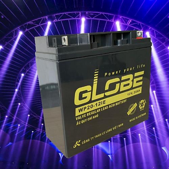 Bình ắc quy khô globe wp20-12ie 12v - 20ah, ắc quy dùng cho loa kéo - ảnh sản phẩm 2