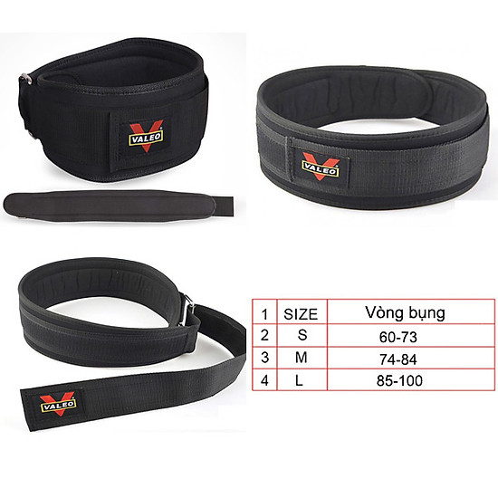 Đai lưng mềm tập gym valeo bản bé lifting belt eva-1 - ảnh sản phẩm 4