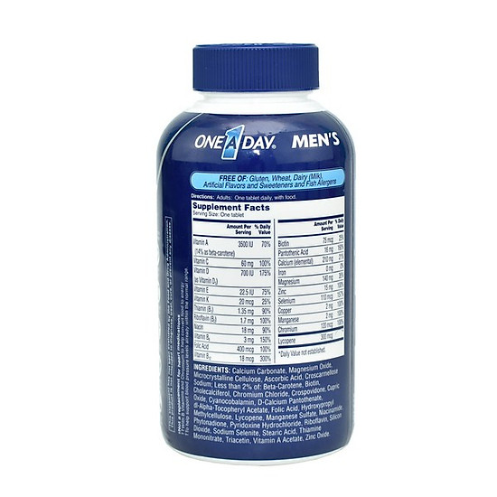 Thực phẩm chức năng viên uống one a day men health formula 300 viên - ảnh sản phẩm 2