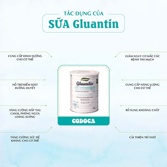 Sữa tiểu đường milk codoca gluantin 850g giúp kiểm soát đường huyết - ảnh sản phẩm 2