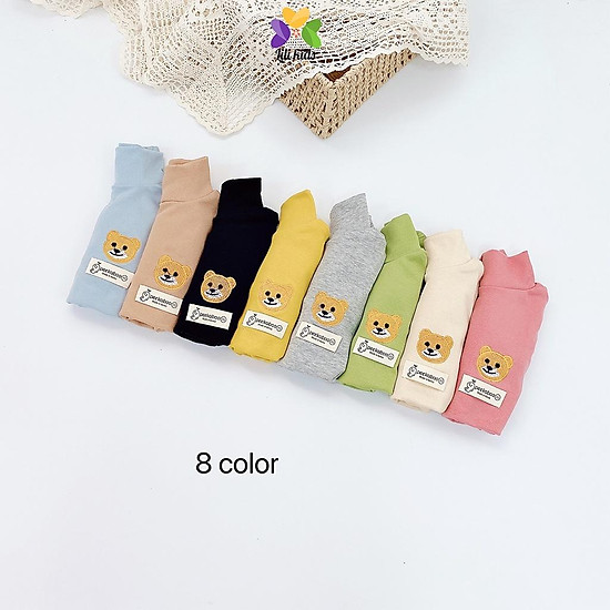 Áo giữ nhiệt cho bé trai bé gái áo len cotton cổ 3 phân cho bé lili.kids - ảnh sản phẩm 5