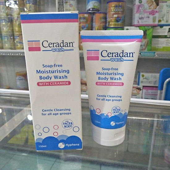 Ceradan wash-sữa tắm và rửa mặt dưỡng ẩm cho bé - ảnh sản phẩm 2