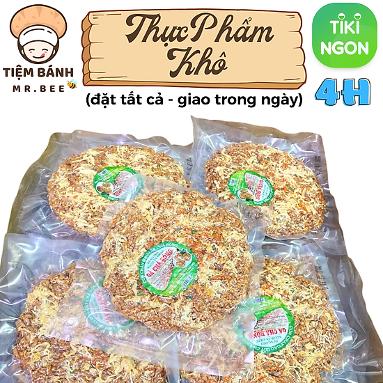 Chỉ giao hcm combo 5 túi 500g cơm cháy gạo lứt chà bông ăn kiêng - ảnh sản phẩm 1