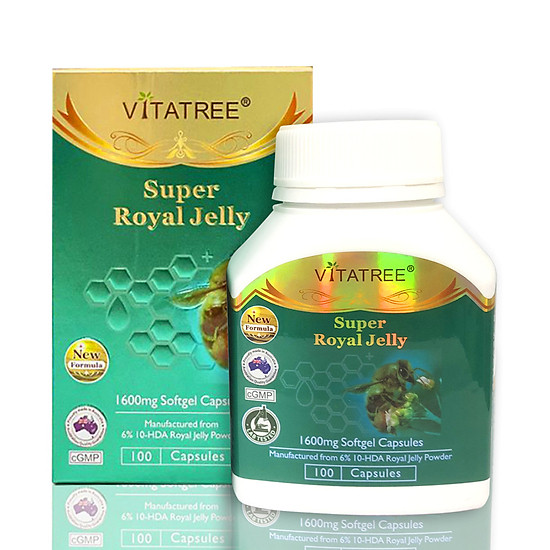 Thực phẩm bảo vệ sức khỏe úc - viên uống sữa ong chúa vitatree super royal - ảnh sản phẩm 1