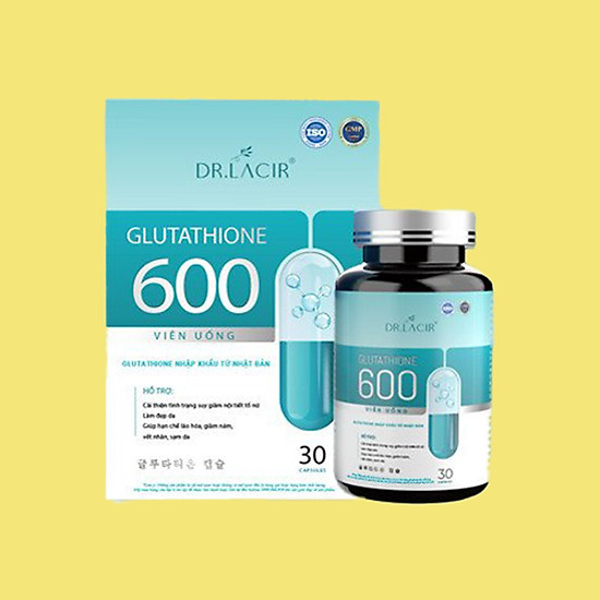 Viên uống trắng da glutathione 600 nhập khẩu từ nhật bản - ảnh sản phẩm 1