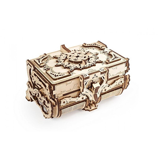 Mô hình gỗ cơ khí - ugears antique box - hộp nữ trang, chính hãng ugears - ảnh sản phẩm 6