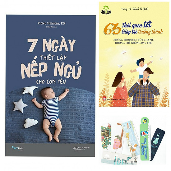 

Combo 7 ngày thiết lập nếp ngủ cho con yêu +63 thói quen tốt giúp trẻ trường thành (bản đặc biệt tặng kèm bookmark)