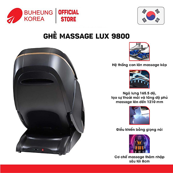 Ghế massage transformer buheung lux-9800 - ảnh sản phẩm 3