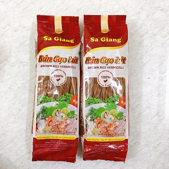 Bún gạo lứt sa giang 200g giảm cân hiệu quả hữu cơ huyết rồng - ảnh sản phẩm 3