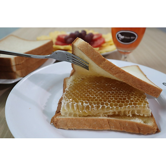 Mật ong bánh tổ thảo mộc hộp 600gr loại hoa rừng honeycomb - ảnh sản phẩm 4