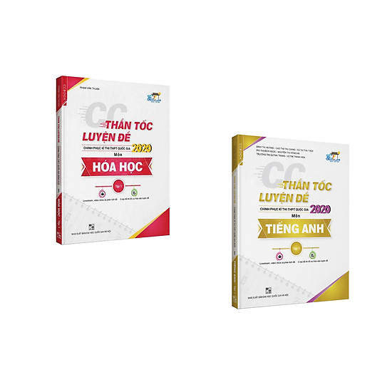 Combo thần tốc luyện thi Hóa Học - Tiếng Anh