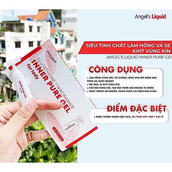 Tinh chất làm hồng và se khít vùng nhạy cảm angel s liquid glutathione - ảnh sản phẩm 6