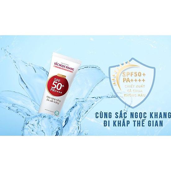 Kem chống nắng sắc ngọc khang spf50+ pa++++ 50g giúp chống nắng tối ưu và - ảnh sản phẩm 4