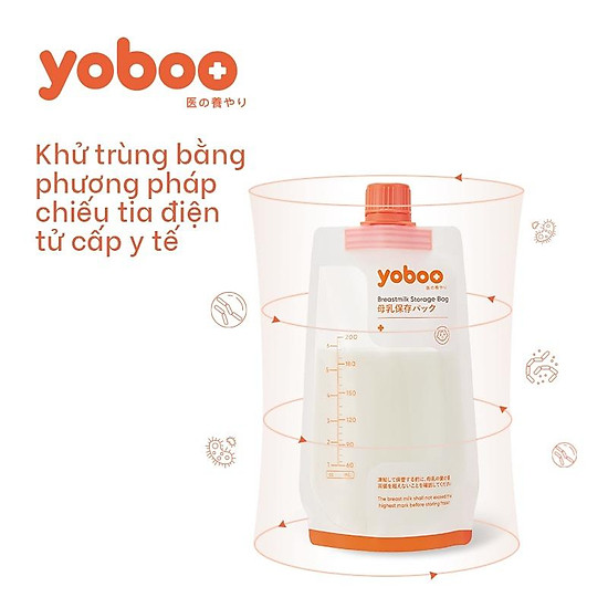 Combo 3 hộp túi trữ sữa mẹ nút vặn 200ml yoboo 90 túi - ảnh sản phẩm 7