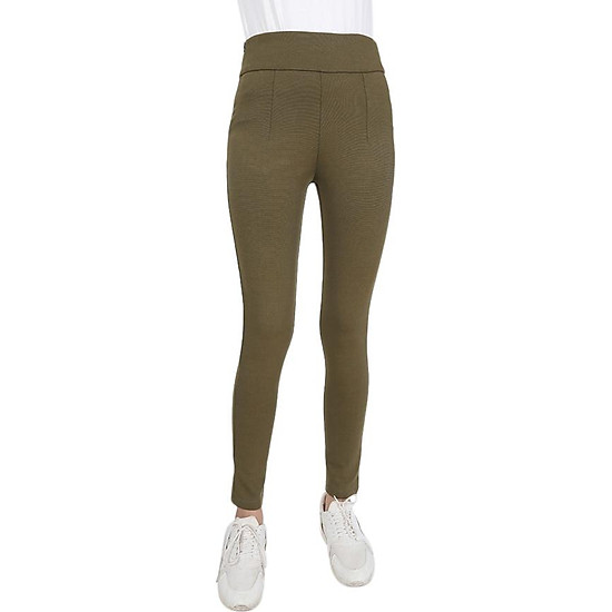 Quần legging nữ vicci cạp cao 7p - tím than - ảnh sản phẩm 1