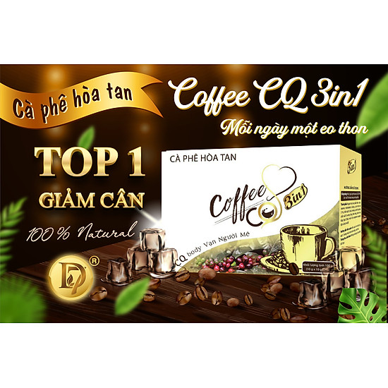 Combo 10 hộp cafe hỗ trợ giảm cân hòa tan cq coffee 3in1 thái lan  hàng - ảnh sản phẩm 1