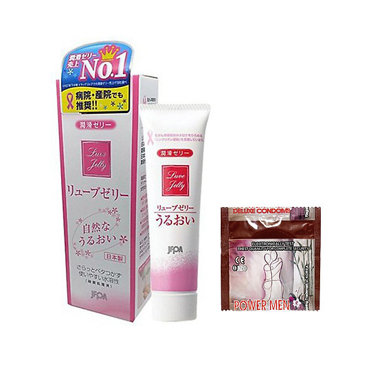 Gel bôi trơn gốc nước jex luve jelly 55g nhật bản + tặng bcs power men 1 - ảnh sản phẩm 1