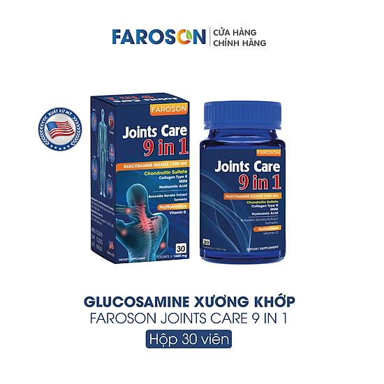 Viên uống glucosamine bổ khớp faroson joints care 9 in 1 hộp 30 viên - ảnh sản phẩm 2