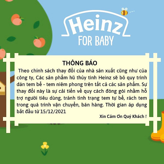 Dinh dưỡng đóng lọ táo nghiền heinz 110g cho bé từ 4 tháng tuổi - ảnh sản phẩm 3