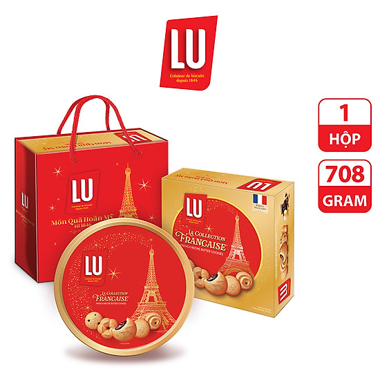 Bánh assorted cookies lu hộp 708g - ảnh sản phẩm 2