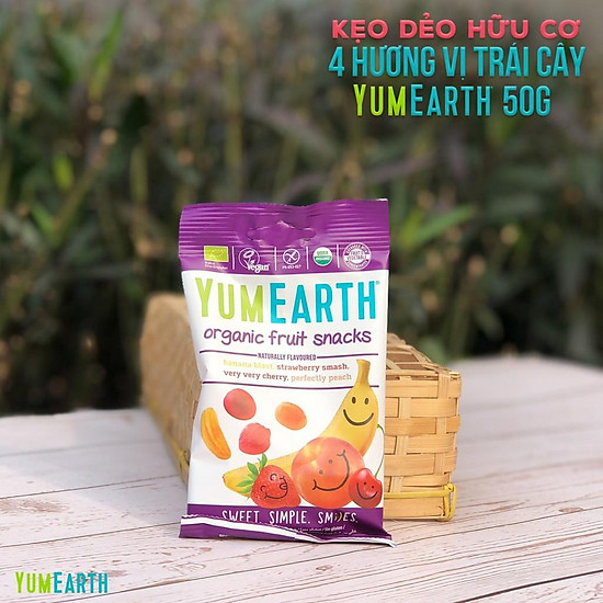 Kẹo dẻo hữu cơ 4 hương vị trái cây yumearth 50g - ảnh sản phẩm 4