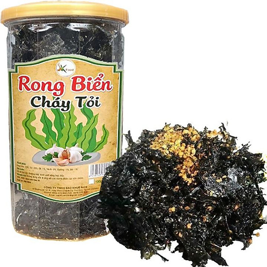 Rong biển cháy tỏi ớt thơm ngon - hũ 100g hiệu sk food - ảnh sản phẩm 1