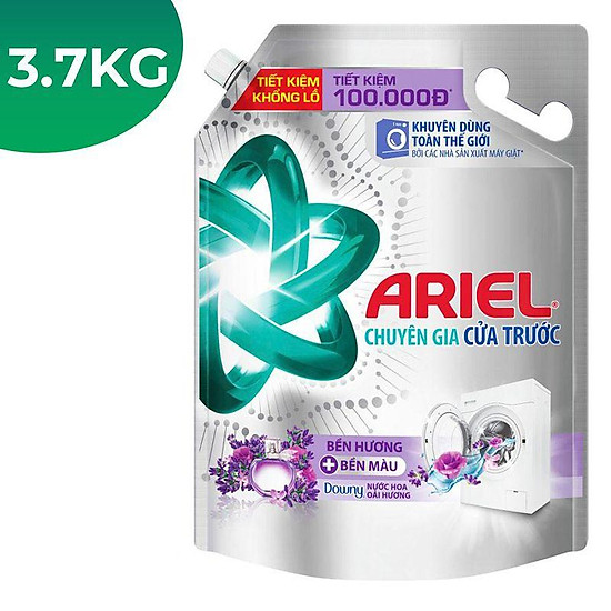 Nước giặt ariel cửa trước hương hoa oải hương túi 3.7kg - 4987176134691 - ảnh sản phẩm 1