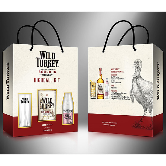 Set wildturkey soda rượu wild turkey kentucky straight bourbon 40.5%750ml - ảnh sản phẩm 4