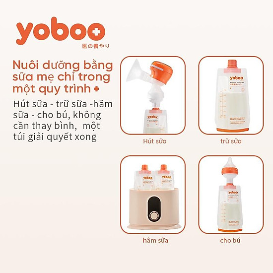 Combo 3 hộp túi trữ sữa mẹ nút vặn 200ml yoboo 90 túi - ảnh sản phẩm 5