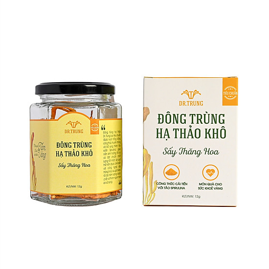 Đông trùng hạ thảo dr. trung sấy thăng hoa hũ 12 gram - loại tiêu chuẩn - ảnh sản phẩm 4