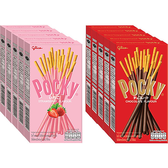 Bánh que pocky happy set a x 10 hộp - ảnh sản phẩm 1