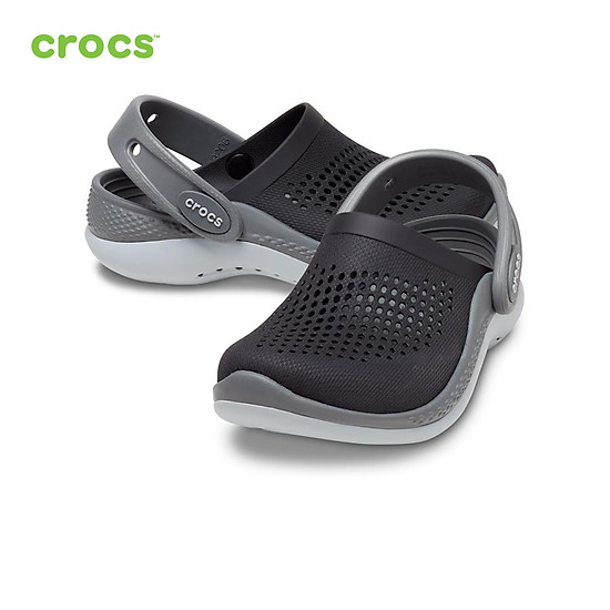 Giày lười trẻ em crocs literide 360 clog toddler blk sgy - 206712-0dd - ảnh sản phẩm 6