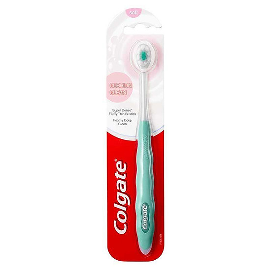 Bàn chải đánh răng colgate cushion clean tạo bọt siêu mịn giao màu ngẫu - ảnh sản phẩm 1