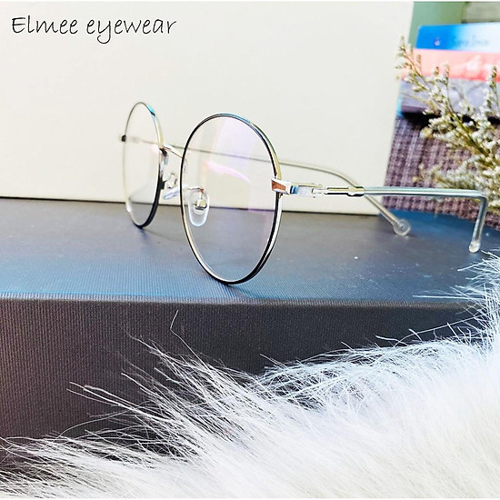 Gọng kính cận mắt tròn xoe elmee e2626 kiểu dáng nobita - có cắt mắt cận - ảnh sản phẩm 9