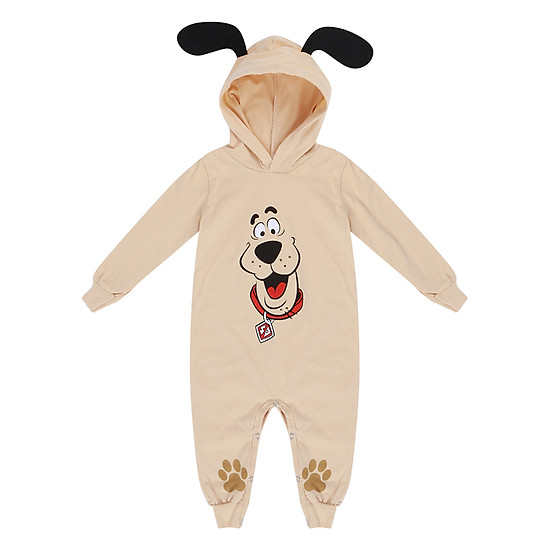 Bộ bodysuit dài liền nón scooby doo - mihababy - pbds_scoobydoo - ảnh sản phẩm 1