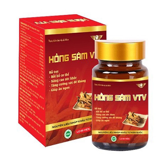 Viên uống hồng sâm vtv vinh thịnh vượng vv, hộp 60v, bồi bổ khí huyết - ảnh sản phẩm 2